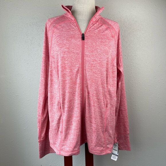 NWT Ideology Full Zip Light Weight Athletic Jacket Size 1X - Picture 1 of 10